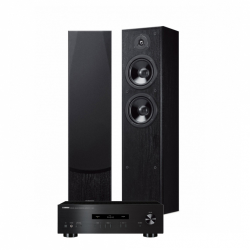 Yamaha A-S201 II & NS-F51 Stereopaket Golvhgtalare i gruppen Paket / Hifi - Musikanlggning hos Ljudfokus.se (SETAS201PKT1)