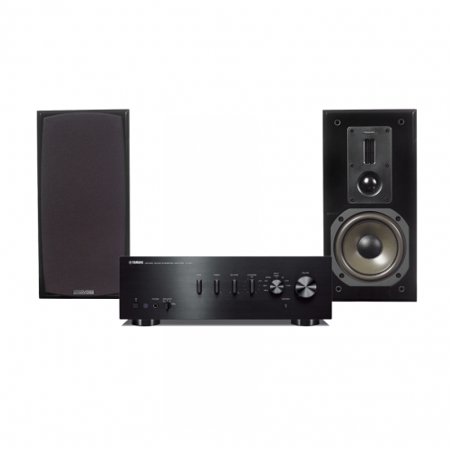 Yamaha A-S301 II & Dynavoice Definition DM-6 Svarta, stereopaket i gruppen Paket / Stereopaket hos Ljudfokus.se (SETAS301PKT1)