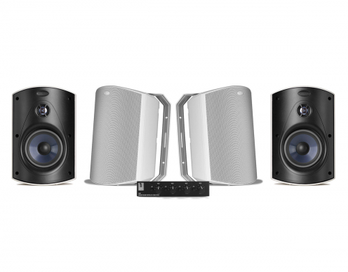 System One SC4B hgtalarvxel & 2 par Polk Audio Atrium 6 Vita Utomhushgtalare i gruppen Multiroom / Hgtalarvxel hos Ljudfokus.se (SETATRIUM6PKT4)
