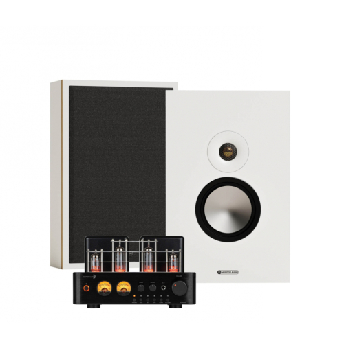 Dayton Audio HTA100 & Monitor Audio Bronze On-Wall 7G Vita Stereopaket i gruppen Paket / Hifi - Musikanläggning hos Ljudfokus.se (SETBONWALL7GPKT5)