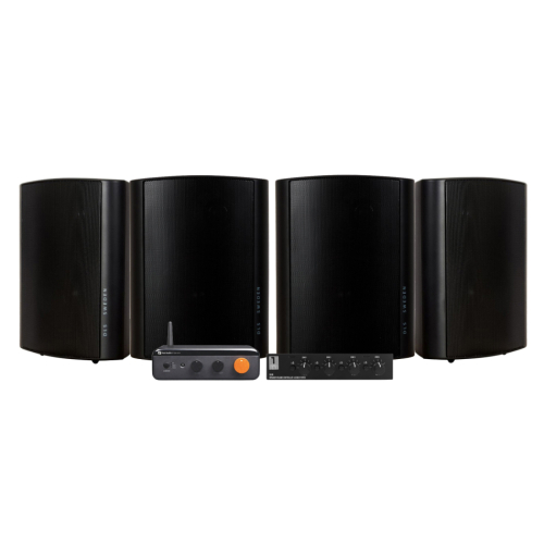 Fosi Audio BT20 Max med SC4B & 2 par DLS MB6i Svarta Utomhushögtalare i gruppen Multiroom / Förstärkarpaket hos Ljudfokus.se (SETBT20AMAXPKT1)