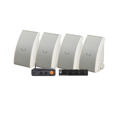Fosi Audio BT20A Max med SC4B & 2 par Yamaha NS-AW392 Vita Utomhushögtalare i gruppen Multiroom / Förstärkarpaket hos Ljudfokus.se (SETBT20AMAXPKT6)