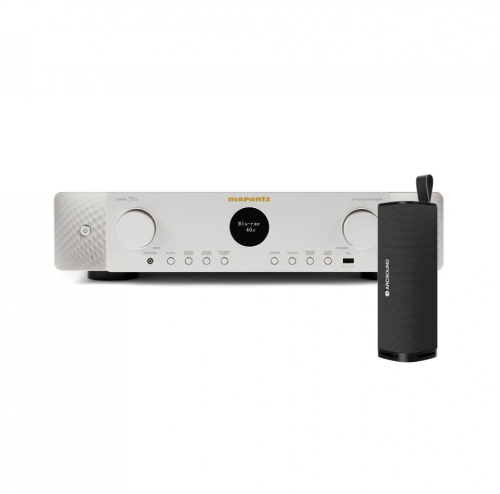 Marantz Cinema 70 Hemmabioförstärkare Silver med Arcsound Nova Bluetooth-högtalare i gruppen Förstärkare / Hemmabioförstärkare hos Ljudfokus.se (SETCINEMA70PKT7)