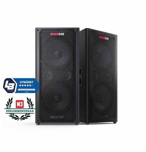 Sharp CP-LS100 SumoBox partyhgtalare med batteridrift, 2-PACK i gruppen Kampanj / Pskrea hos Ljudfokus.se (SETCPLS100PKT1)