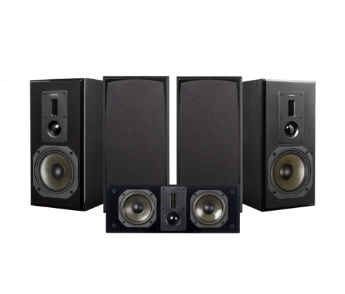 Dynavoice Definition DM-6 MKII Högtalarpaket Hemmabio 5.0 Svart i gruppen Paket / Högtalare för film hos Ljudfokus.se (SETDM6IIPKT6)