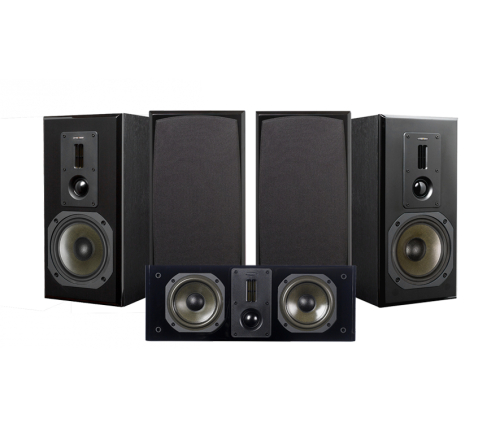 Dynavoice Definition DM-6 MKII Högtalarpaket Hemmabio 5.0 Svart i gruppen Paket / Högtalare för film hos Ljudfokus.se (SETDM6IIPKT6)
