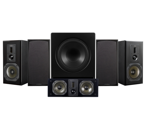Dynavoice Definition DM-6 MKII Högtalarpaket Hemmabio 5.1 Svart i gruppen Paket / Högtalare för film hos Ljudfokus.se (SETDM6IIPKT7)