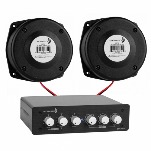 Dayton Audio DTA-100LF med 2 st BST-2, Hemmabio Basshakerpaket i gruppen Hgtalare / Bass Shakers hos Ljudfokus.se (SETDTA100LFPKT1)