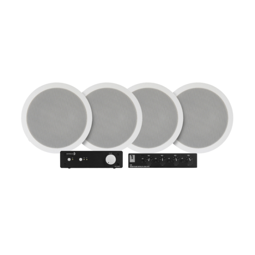 Dayton Audio DTA-100ST med SC4B & 2 par System One IC620 Inbyggnadshögtalare i gruppen Multiroom / Förstärkarpaket hos Ljudfokus.se (SETDTA100STPKT1)