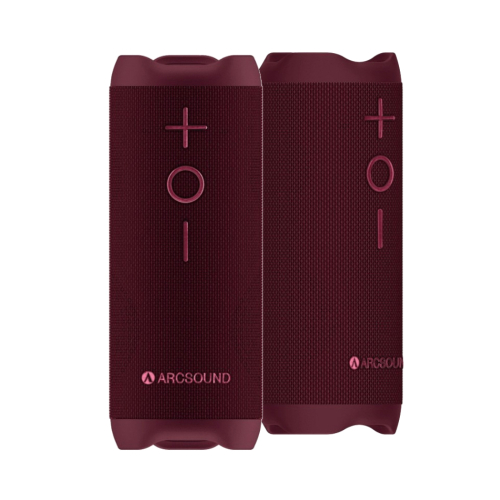 Arcsound EDGE bärbar Bluetooth-högtalare med IPX6-klassning, Ruby Red 2-PACK i gruppen Kampanj / Påskrea hos Ljudfokus.se (SETEDGERRX2)