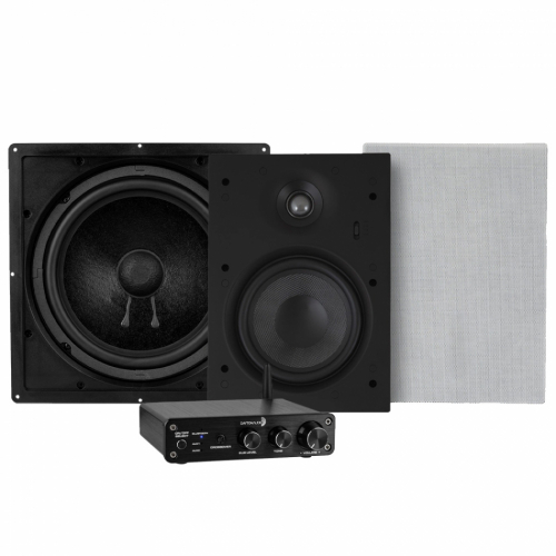Dayton Audio DTA-2.1BT & System One IW690 med Dayton Audio ME10S Stereopaket 2.1 i gruppen Paket / Hifi - Musikanlggning hos Ljudfokus.se (SETIW690PKT3)