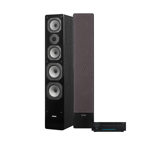 Arylic LA150 & Dynavoice Challenger M-65 EX v4 Svarta Streamingpaket Stereo i gruppen Paket / Hifi - Musikanläggning hos Ljudfokus.se (SETLA150PKT4)