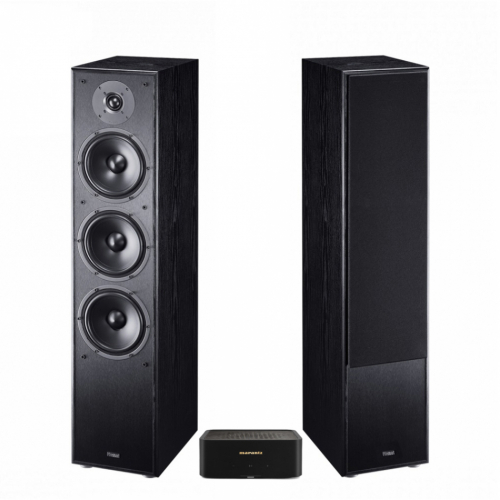 Marantz Model M1 & Magnat MS70 Svarta Stereopaket Golvhgtalare i gruppen Kampanj / Pskrea hos Ljudfokus.se (SETM1PKT1)