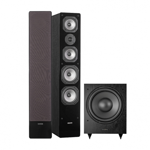 Dynavoice Challenger M-65 EX v4 & Magic MW12 Högtalarpaket Stereo 2.1 Svart i gruppen Paket / Högtalare för musik hos Ljudfokus.se (SETM65PKT32)
