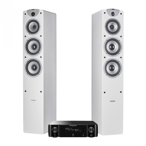 Marantz M-CR511 & Dynavoice Magic F-7 EX v3 Vita, stereopaket i gruppen Paket / Hifi - Musikanläggning hos Ljudfokus.se (SETMCR511BPKT3)