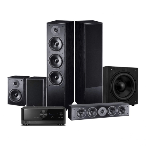 Yamaha RX-V6A & Magnat Monitor S70 Hemmabiopaket 5.1 Svart i gruppen Paket / Hemmabio - Surroundsystem hos Ljudfokus.se (SETMS70BPKT10)
