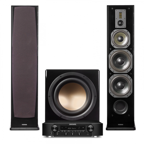 Marantz NR1200 & Dynavoice Definition DF-8 Stereopaket 2.1 i gruppen Paket / Hifi - Musikanläggning hos Ljudfokus.se (SETNR1200PKT2)