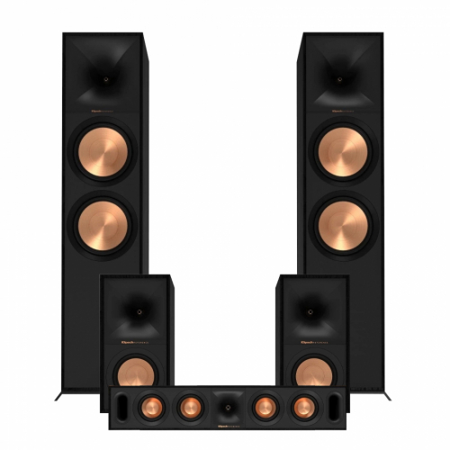 Klipsch R-800F Hgtalarpaket Hemmabio 5.0 Svart i gruppen Paket / Hgtalare fr film hos Ljudfokus.se (SETR800FPKT3)