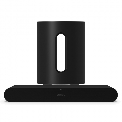 Sonos Ray & Sub Mini Soundbar 2.1 med AirPlay & rststyrning, svart i gruppen Hgtalare / Soundbars hos Ljudfokus.se (SETRAYPKT1)