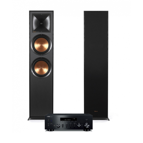 Yamaha R-N600A & Klipsch R-820F Stereopaket med streaming i gruppen Paket / Hifi - Musikanläggning hos Ljudfokus.se (SETRN600APKT5)