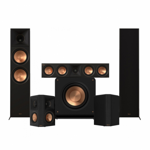 Klipsch RP-8000F II Hgtalarpaket Hemmabio 5.1 Svart i gruppen Paket / Hgtalare fr film hos Ljudfokus.se (SETRP8000IIFPKT3)