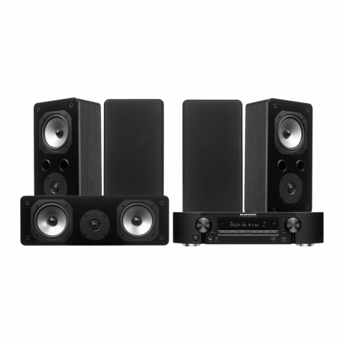 Marantz NR1510 & Dynavoice Challenger S-5 Hemmabiopaket 5.0 Svart i gruppen Paket / Hemmabio - Surroundsystem hos Ljudfokus.se (SETS5PKT5)