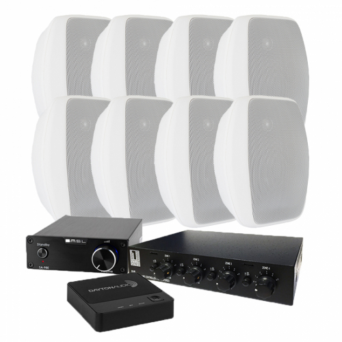 SMSL Audio SA98E & System One OD570, 4 par utomhushögtalare i gruppen Paket / Multiroom hos Ljudfokus.se (SETSA98EPKT2)