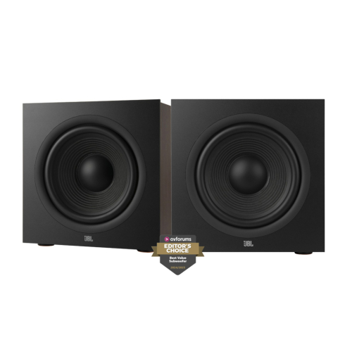 JBL Stage 220P aktiv subwoofer, espresso 2-PACK i gruppen Högtalare / Subwoofers hos Ljudfokus.se (SETSTAGE220PPKT1)