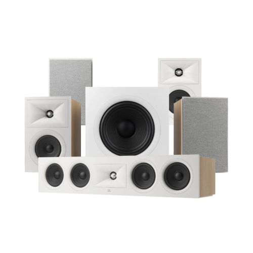 JBL Stage 240B Högtalarpaket Hemmabio 5.1 Latte i gruppen Paket / Högtalare för film hos Ljudfokus.se (SETSTAGE240BPKT4)