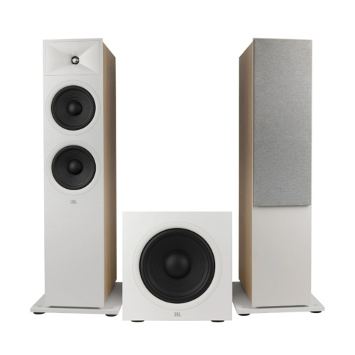 JBL Stage 280F med Stage 220P Högtalarpaket 2.1 Latte i gruppen Paket / Högtalare för musik hos Ljudfokus.se (SETSTAGE280FPKT2)
