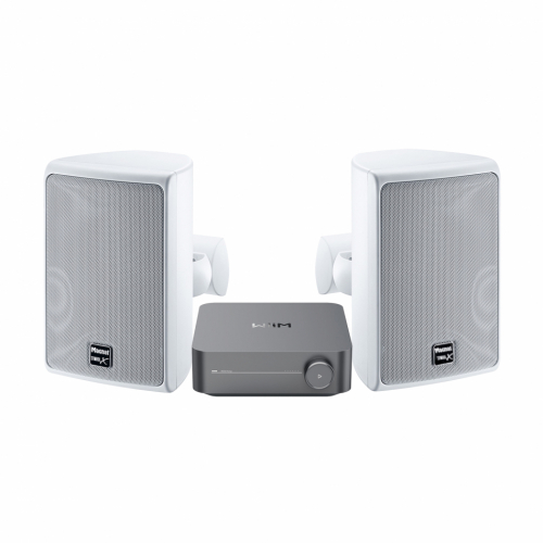 WiiM Amp & Magnat Symbol X130 Vita Utomhushgtalare Stereopaket i gruppen Paket / Hifi - Musikanlggning hos Ljudfokus.se (SETSX130PKT1)