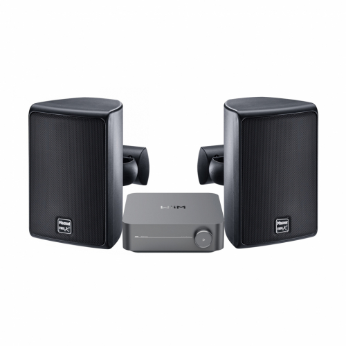 WiiM Amp & Magnat Symbol X130 Svarta Utomhushgtalare Stereopaket i gruppen Kampanj / Pskrea hos Ljudfokus.se (SETSX130PKT2)