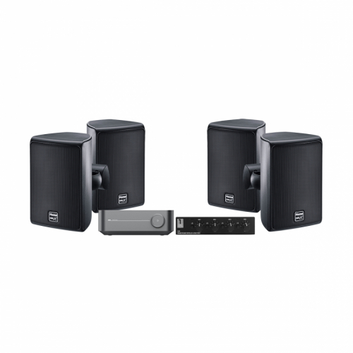 WiiM Amp med SC4B & 2 par Magnat Symbol X130 Svarta Utomhushgtalare i gruppen Multiroom / Frstrkarpaket hos Ljudfokus.se (SETSX130PKT3)