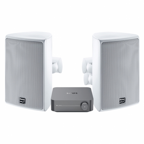 WiiM Amp & Magnat Symbol X160 Vita Utomhushgtalare Stereopaket i gruppen Paket / Hifi - Musikanlggning hos Ljudfokus.se (SETSX160PKT3)