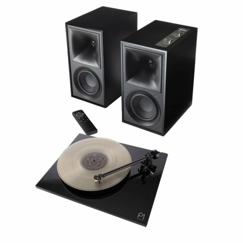 Klipsch The Fives Svarta & Rega Planar 1 Carbon Vinylspelarpaket i gruppen Paket / Hifi - Musikanlggning hos Ljudfokus.se (SETTHEFIVESPKT2)