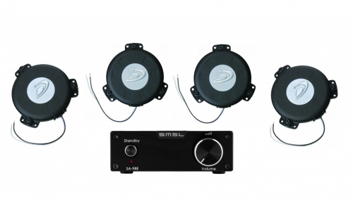 SMSL Audio SA98E & 4 st Dayton Audio TT25-8, Basshaker-paket i gruppen Paket / Hemmabio - Surroundsystem hos Ljudfokus.se (SETTT258PKT1)