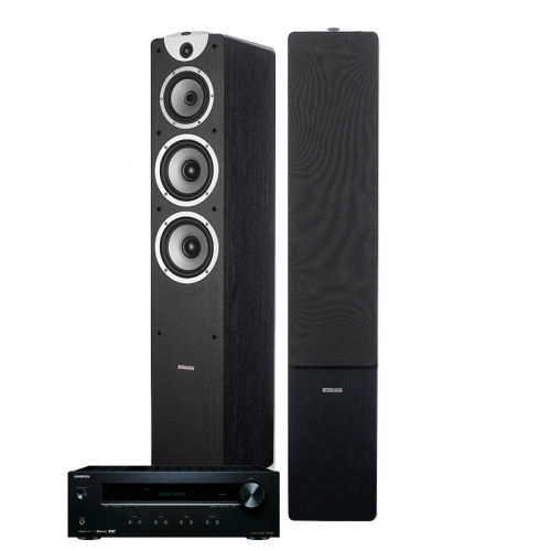 Onkyo TX-8220 & Dynavoice Magic F-7EX v3 Svarta Stereopaket i gruppen Kampanj / Pskrea hos Ljudfokus.se (SETTX8220PKT1)