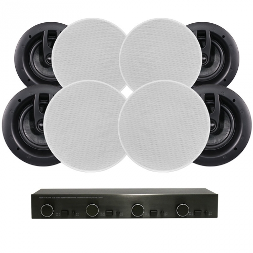 System One VSS4-högtalarväxel & System One IC670 Slim, 4 par i gruppen  hos Ljudfokus.se (SETVSS4PKT3)
