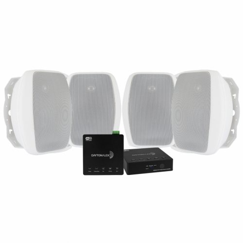 Dayton Audio WB40A & System One OD570 Utomhushgtalare, 2-PACK i gruppen Multiroom / Frstrkarpaket hos Ljudfokus.se (SETWB40APKT1)