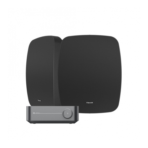 Wiim Amp  & Klipsch RSM-525 Svarta Utomhushögtalare Stereopaket i gruppen Paket / Hifi - Musikanläggning hos Ljudfokus.se (SETWIIMAMPPKT6)