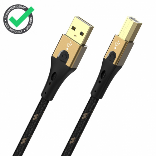 Oehlbach USB Primus B, USB-kabel med OCC-kopparledare i gruppen Kablar / Digitala ljudkablar hos Ljudfokus.se (USBPRIMUSB)