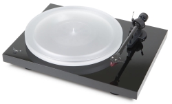 Pro-Ject Debut Carbon Esprit DC SpeedBox, pianosvart skivspelare med 2M Red