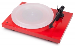 Pro-Ject Debut Carbon Esprit DC SpeedBox, pianoröd skivspelare med 2M Red
