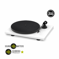 Pro-Ject E1 Phono vinylspelare med Ortofon OM5e-pickup, pianovit