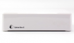 Pro-Ject Optical Box E Phono, RIAA-steg med optisk utgång för vinylspelare, vit
