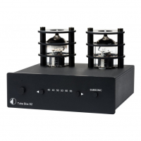 Pro-Ject Tube Box S2 rörbestyckat RIAA-steg för vinylspelare, svart