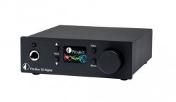 Pro-Ject Pre Box S2 Digital kompakt försteg med DAC & MQA-stöd, svart