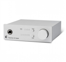 Pro-Ject Head Box S2 Digital hrlursfrstrkare med DAC & frstegsutgng, silver