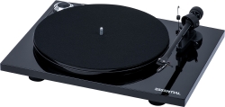 Pro-Ject Essential III Phono skivspelare med OM10 & RIAA-steg, pianosvart