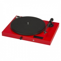 Pro-Ject Jukebox E, skivspelare med inbyggd förstärkare, röd